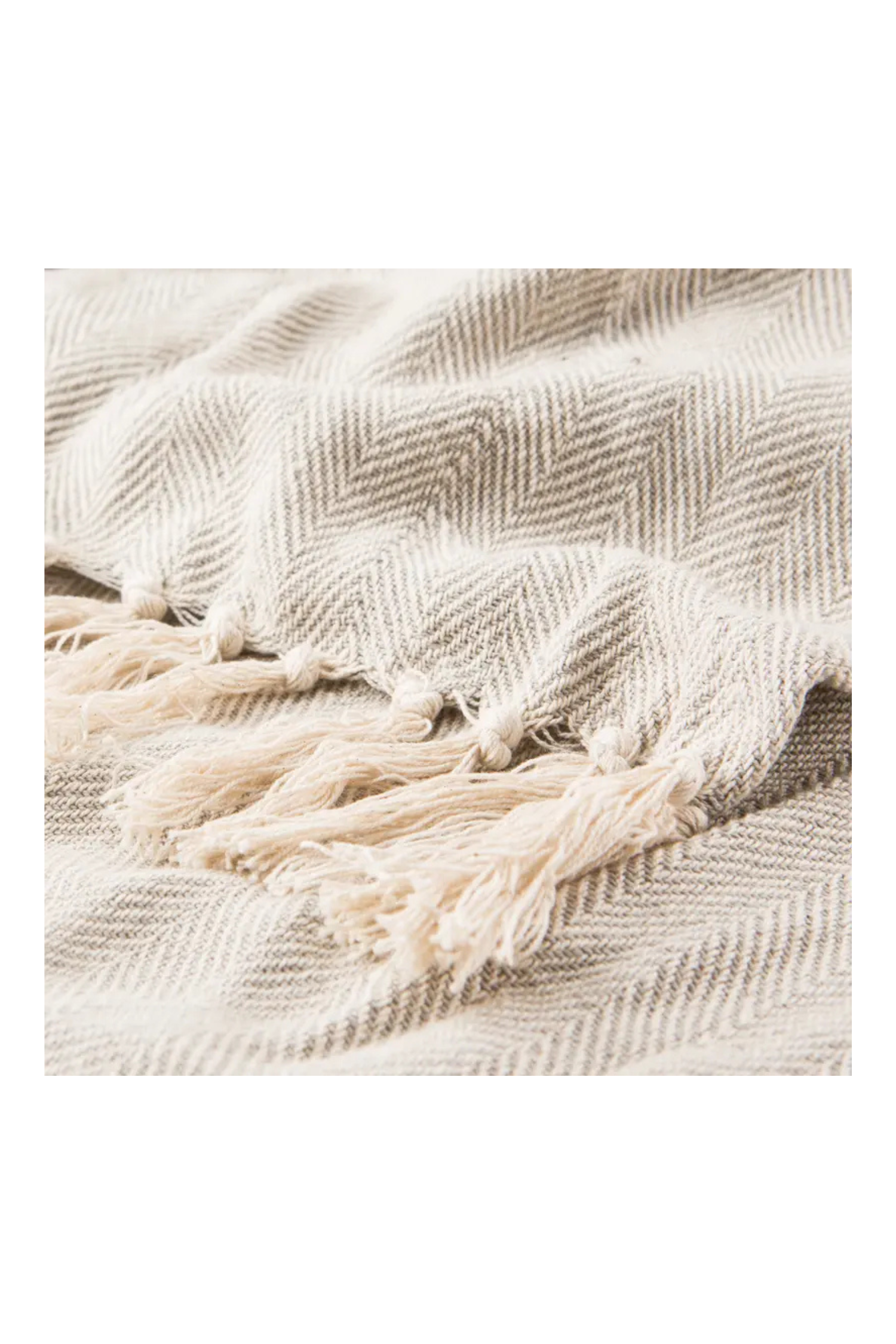 Seabreeze Throw Blanket - Cream