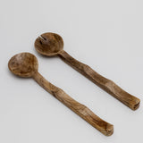 Mango Wood Salad Server Set