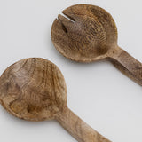 Mango Wood Salad Server Set