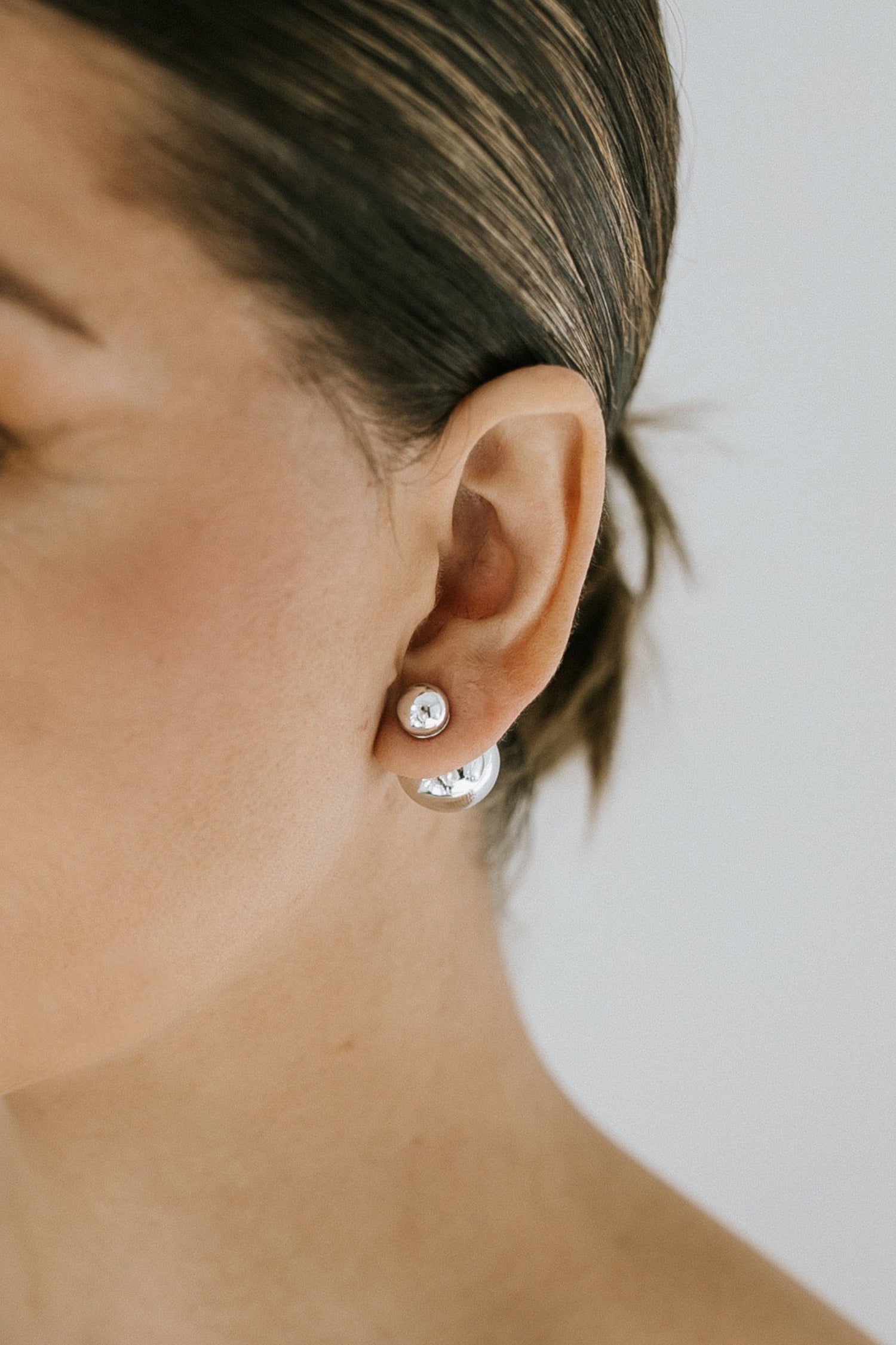 Tula Beaded Earring - Silver