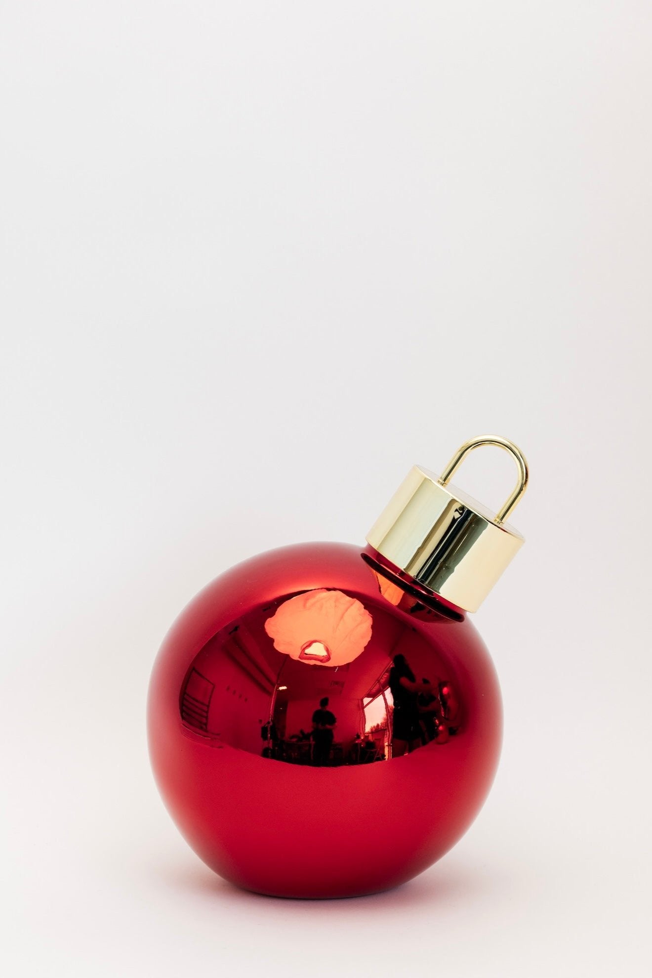 Shimmer LED Ornament - Crimson - 4 Sizes