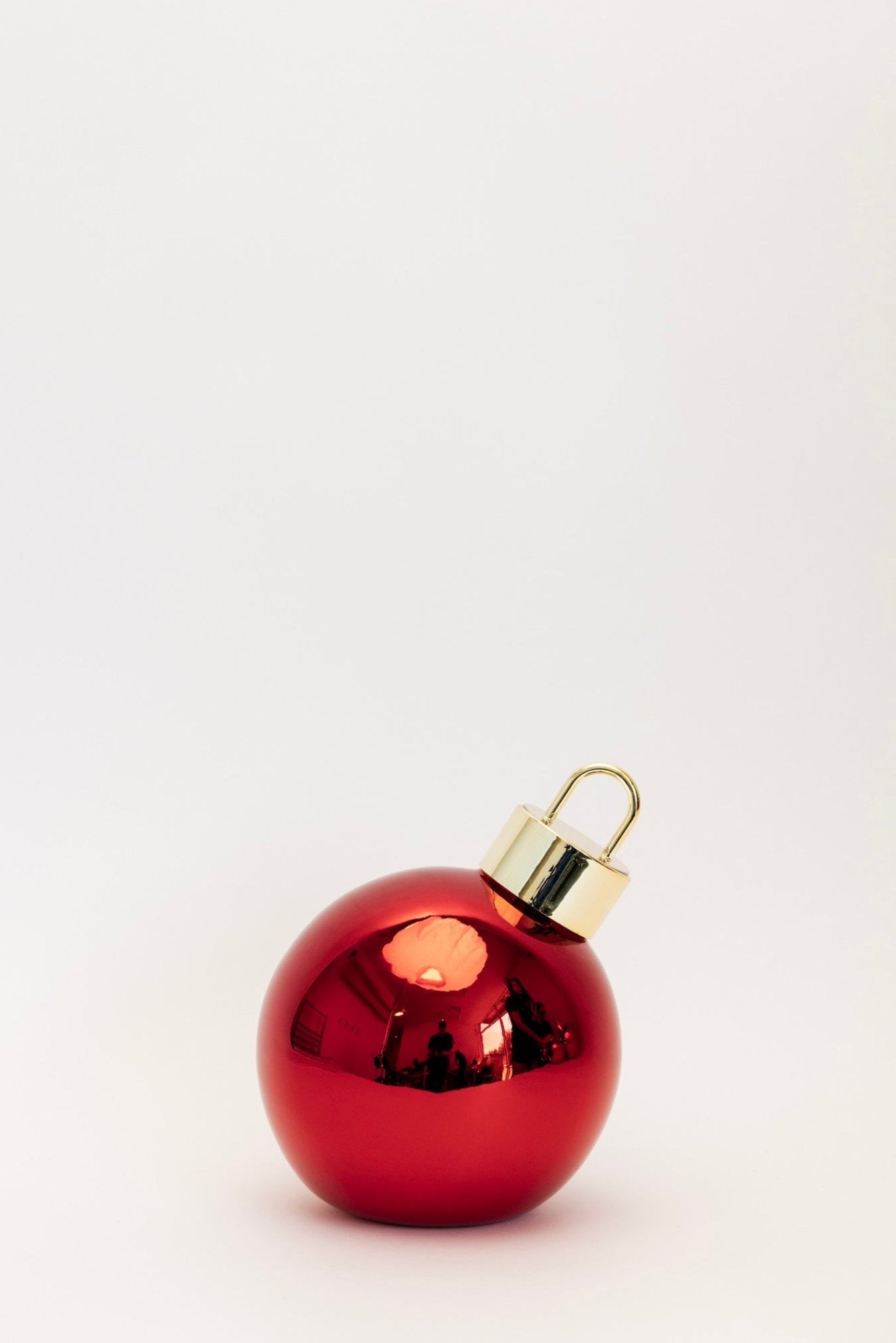 Shimmer LED Ornament - Crimson - 4 Sizes