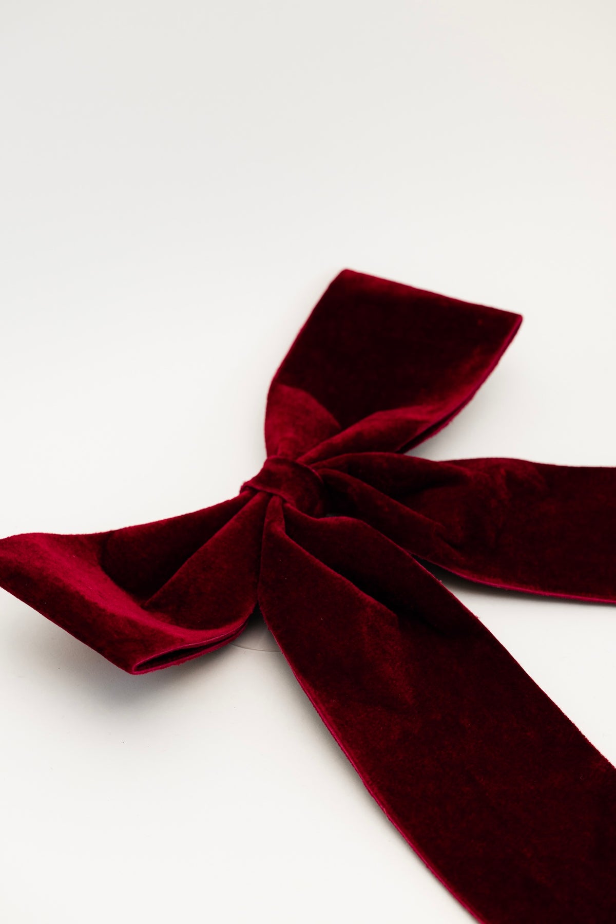 Velvet Bow - Dark Red - 2 Sizes