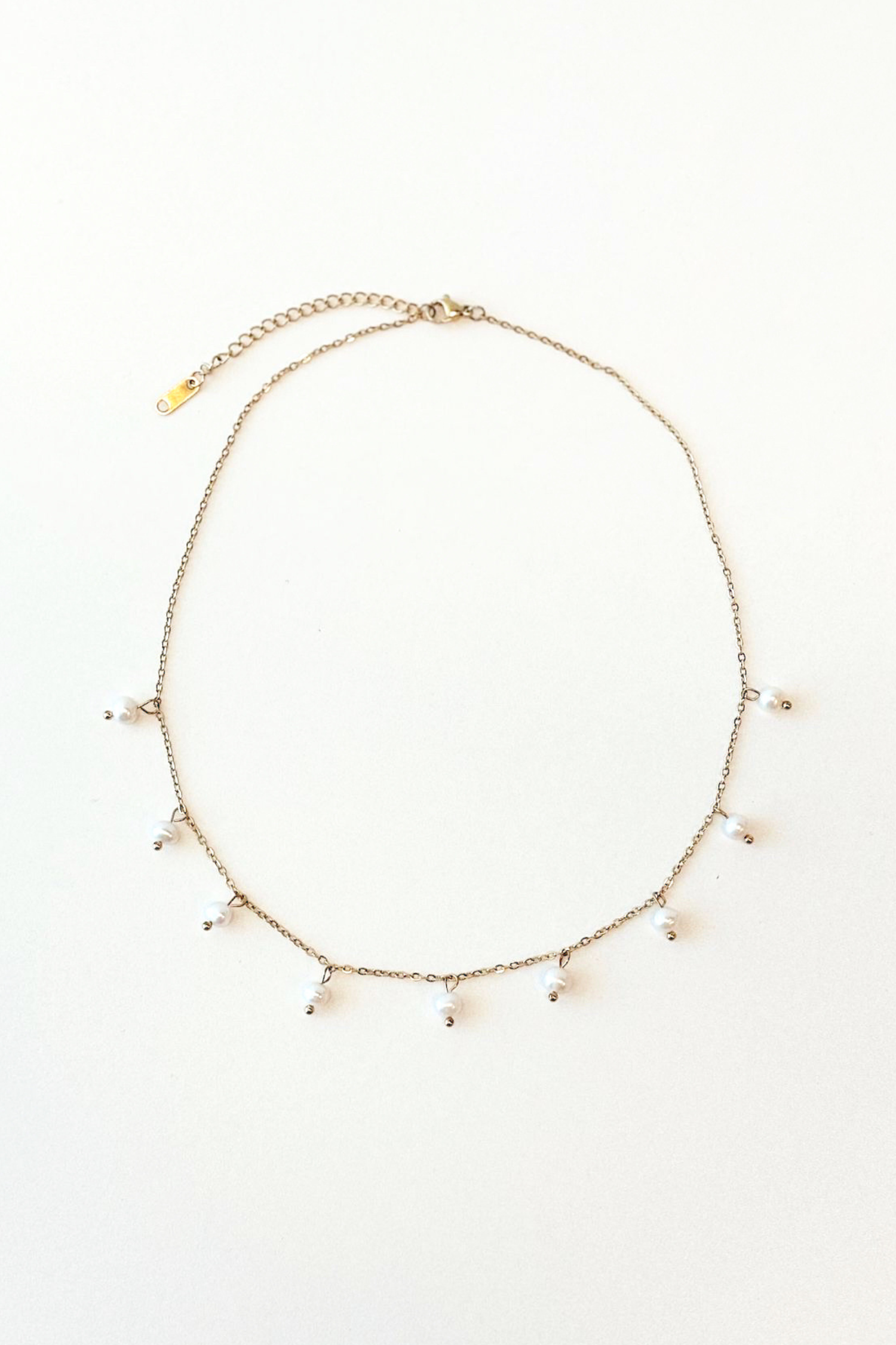 Phoebe Pearl Necklace - Gold
