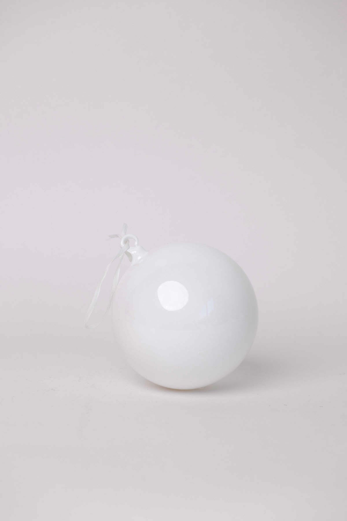 Spirits Bright Ornament - White - 2 Sizes