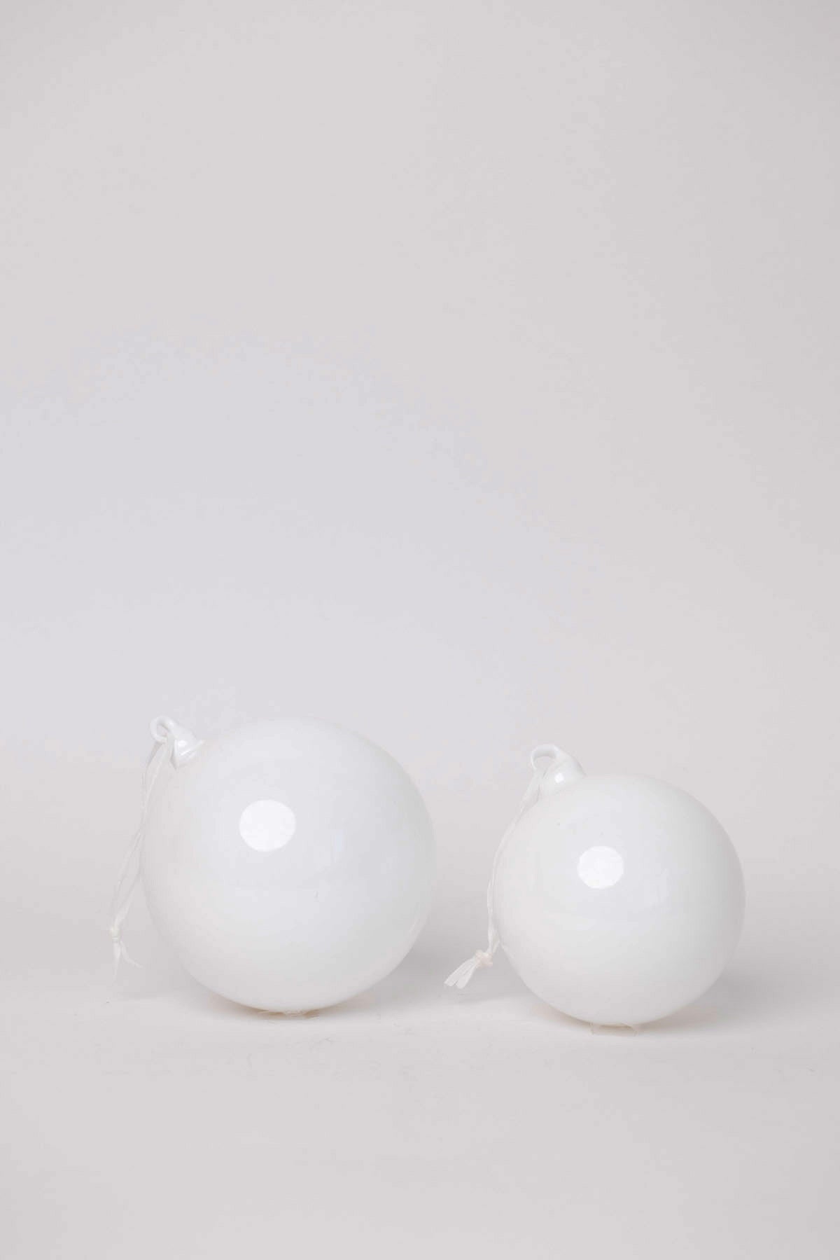 Spirits Bright Ornament - White - 2 Sizes