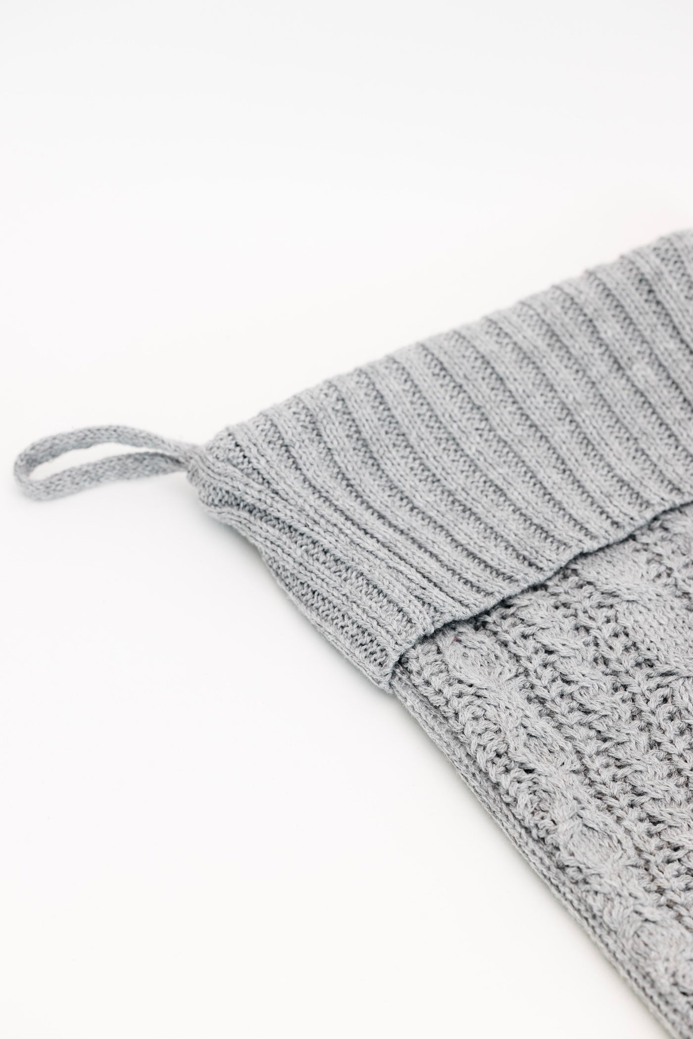 Down The Chimney Knit Stocking - Grey