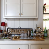 Antique Mirror Holiday Bar Sign