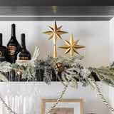 Flocked Pine Garland with Bells - 6'