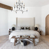 Aylet 87" Upholstered Bed - Performance White