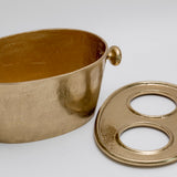 2-Bottle Metal Wine Holder - Gold