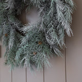 Birch Frosted Wreath - 33"