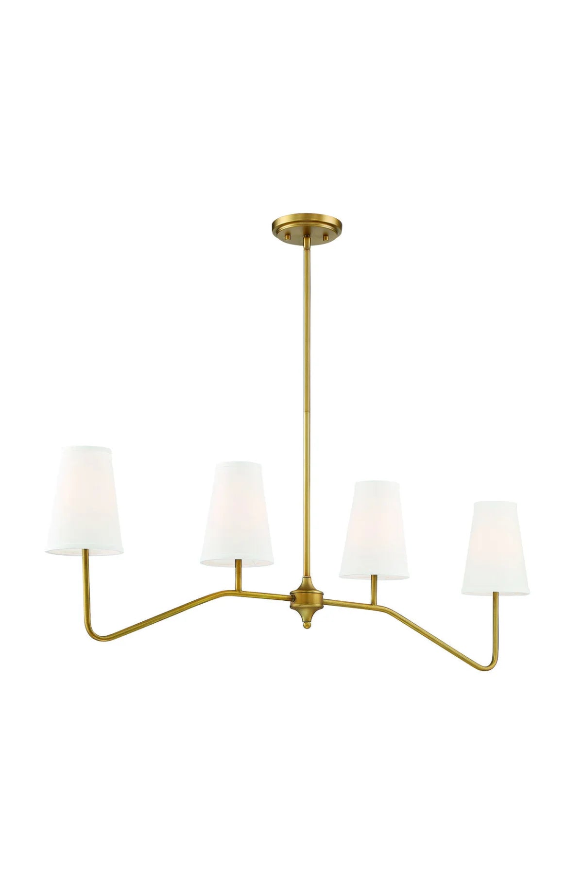 Olana Chandelier - Natural Brass