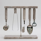 Marbella 5-Piece Bar Tool Set - Marble