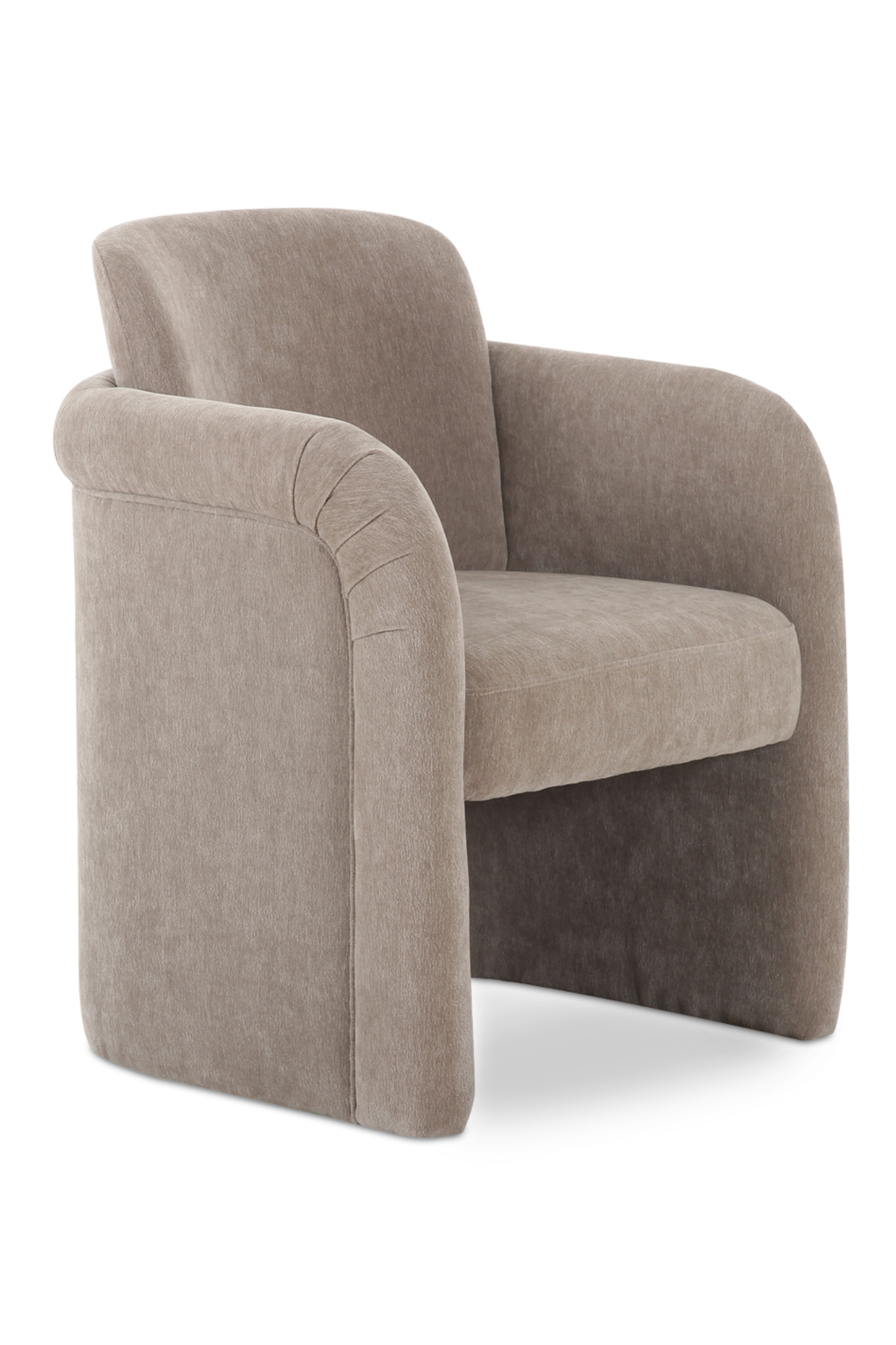 Evermore Rolling Dining Chair - Taupe