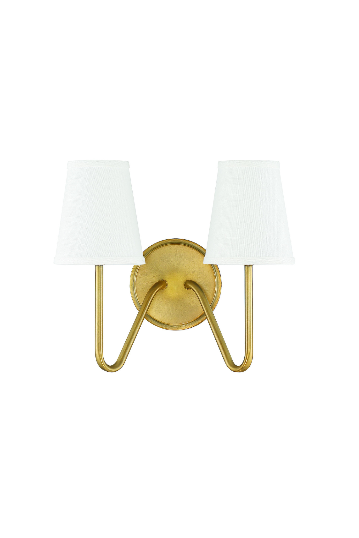 Gracy 2-Light Wall Sconce - Natural Brass