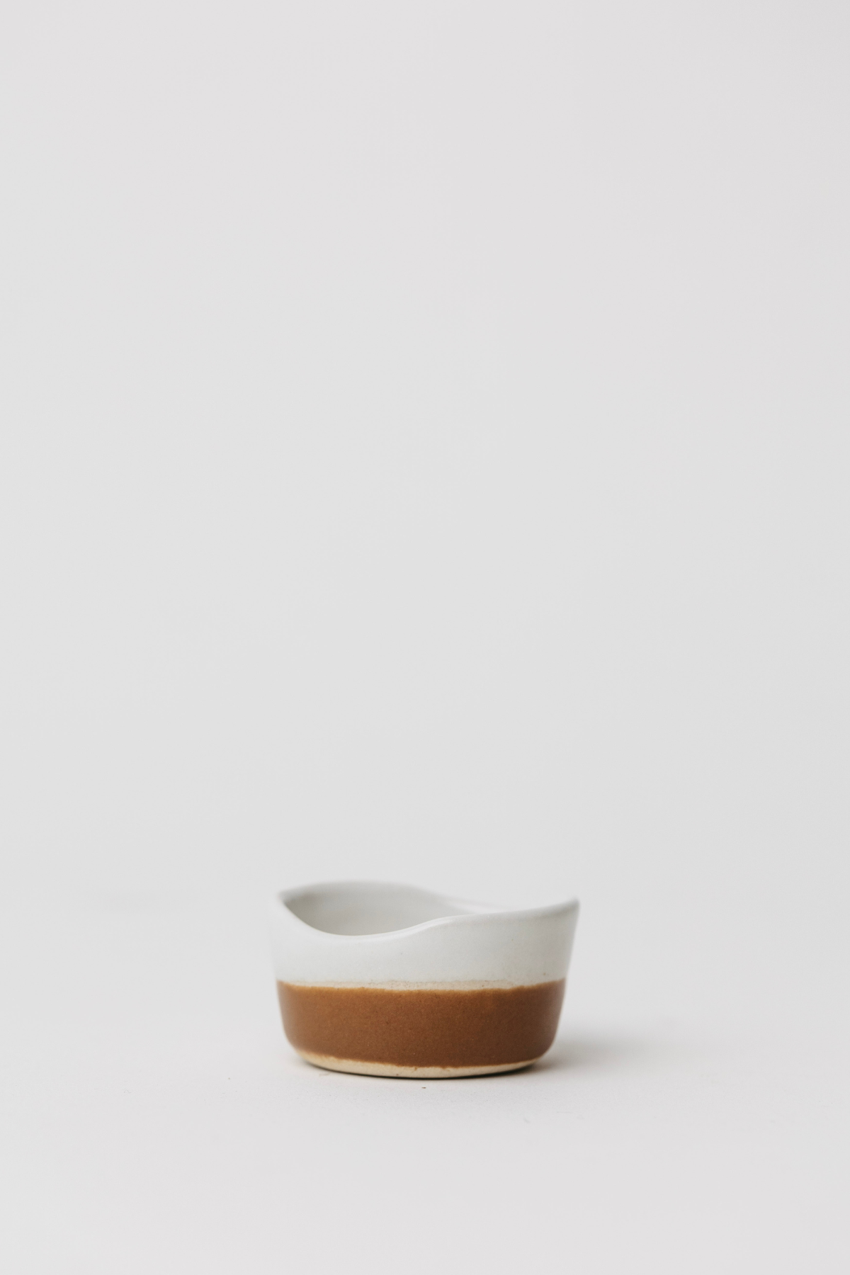 Waylon Pinch Bowl - Brown/White - Set of 4