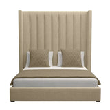 Aylet 87" Vertical Channel Shelter Bed - Performance Flax