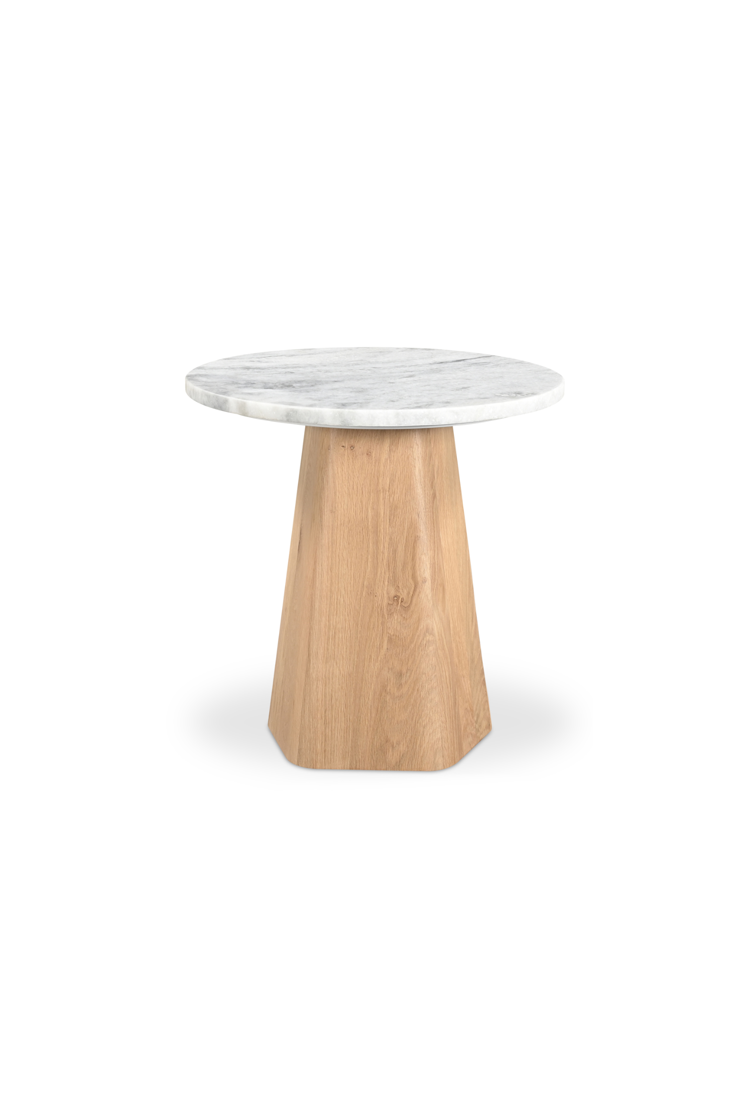 Republic End Table - White Marble