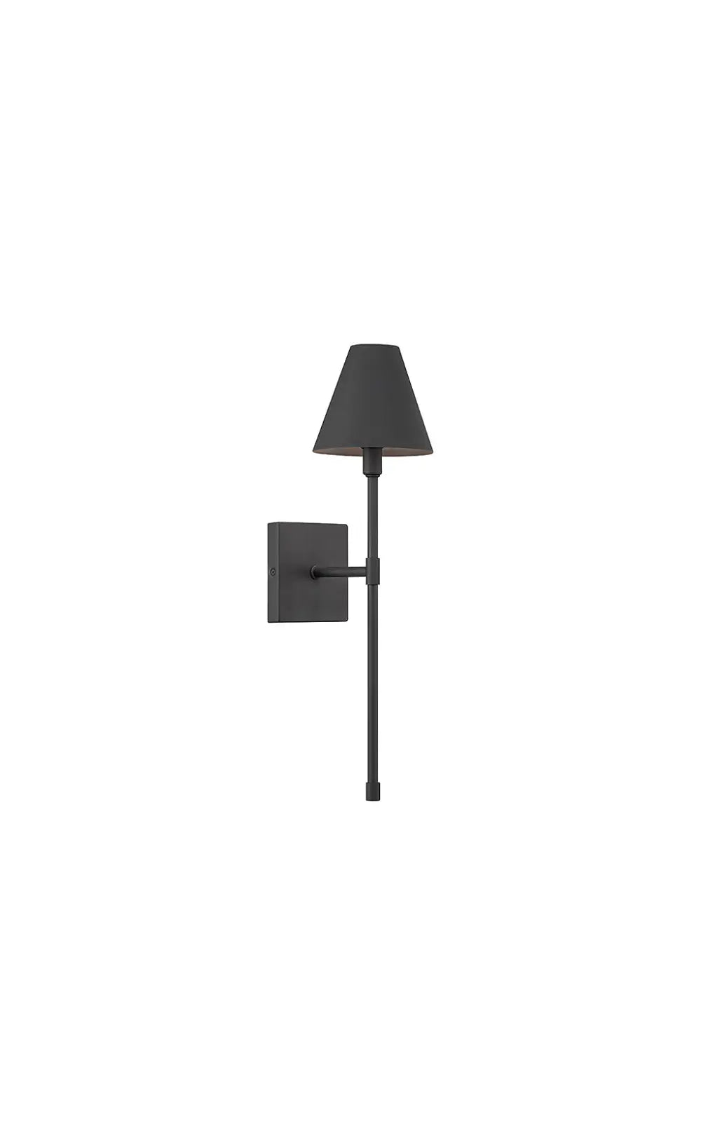 Jefferson 1-Light Wall Sconce in Matte Black