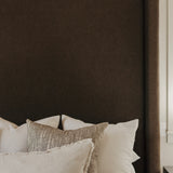 Aylet 87" Upholstered Bed - Performance Brown