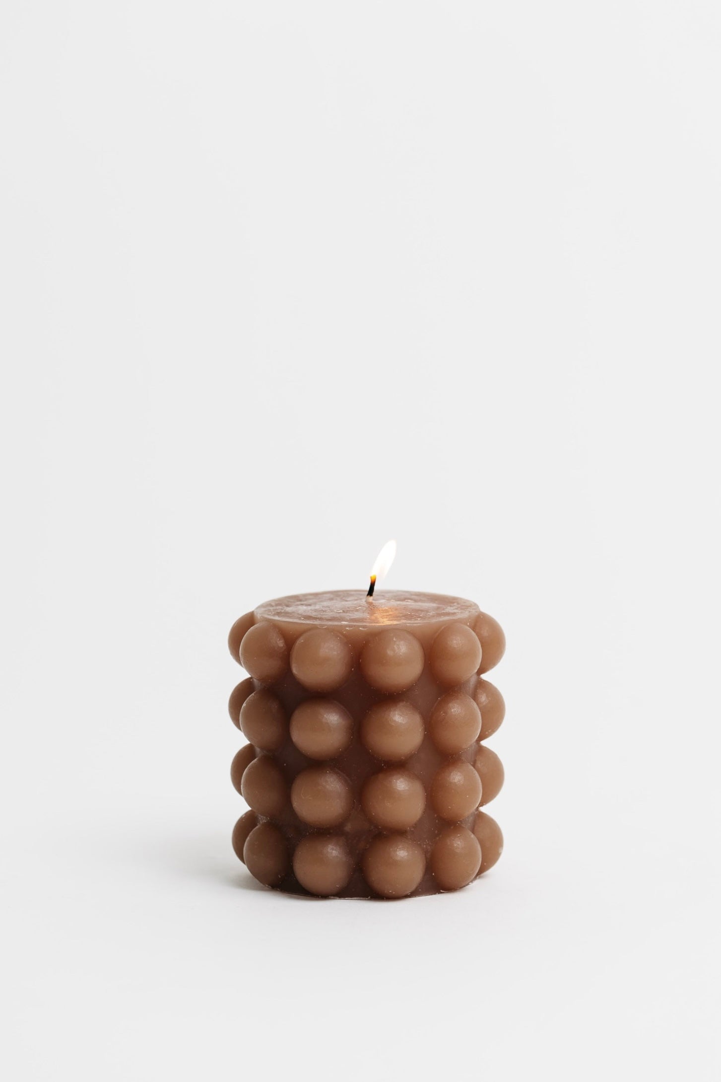 Stand Out Bubble Candle - Taupe