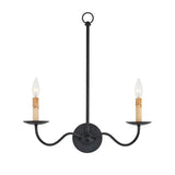 Saxon Double-Light Wall Sconce - 2 Finishes