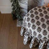 Eloise Ruffle Ottoman