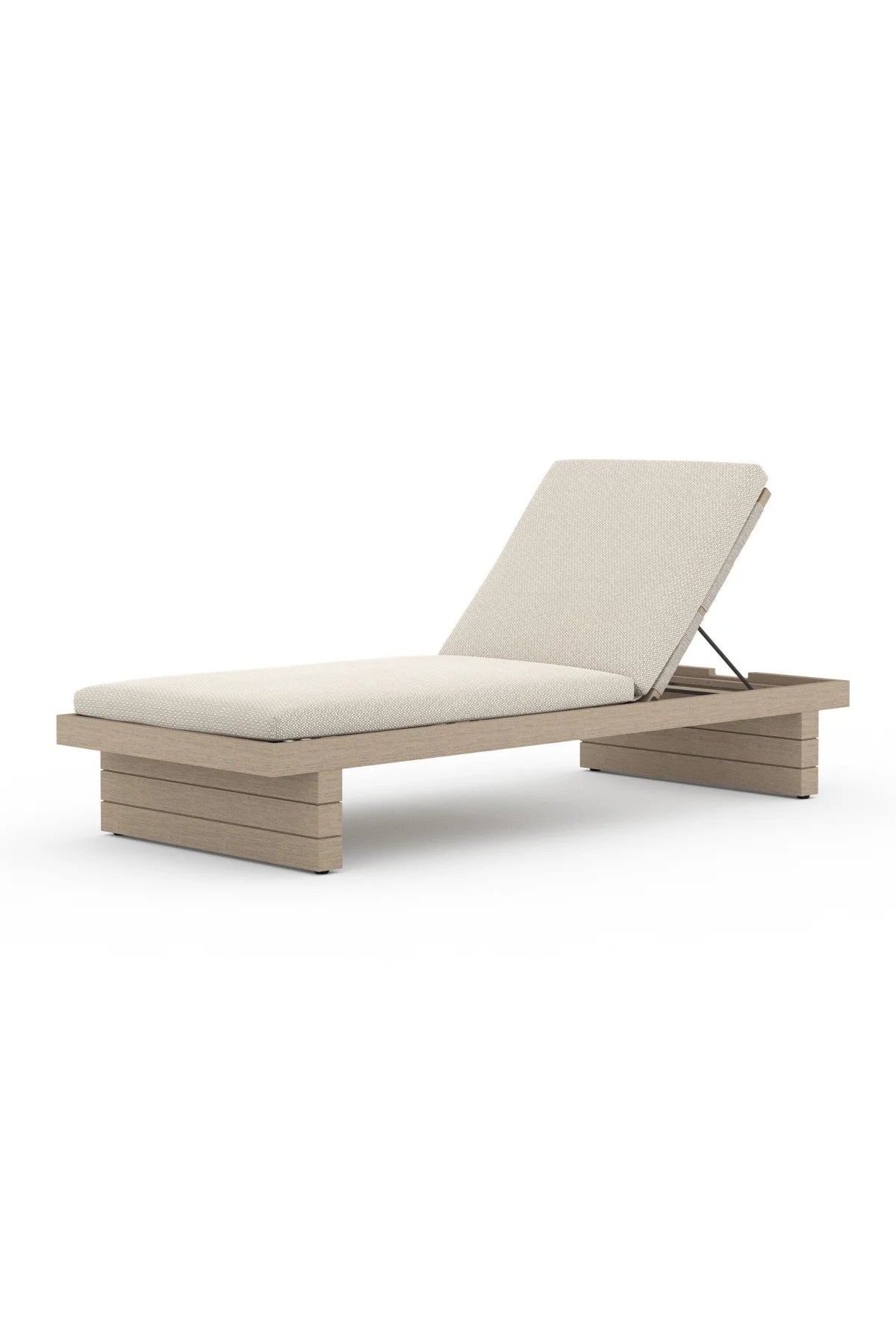 Leroy Outdoor Chaise - Washed Brown - 2 Colors