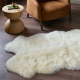 Lalo Lambskin Rug - White - 3 Sizes