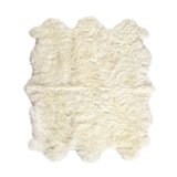 Lalo Lambskin Rug - White - 3 Sizes