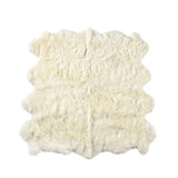 Lalo Lambskin Rug - White - 3 Sizes