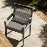 Sherwood Outdoor Dining Armchair -  Weathered Grey