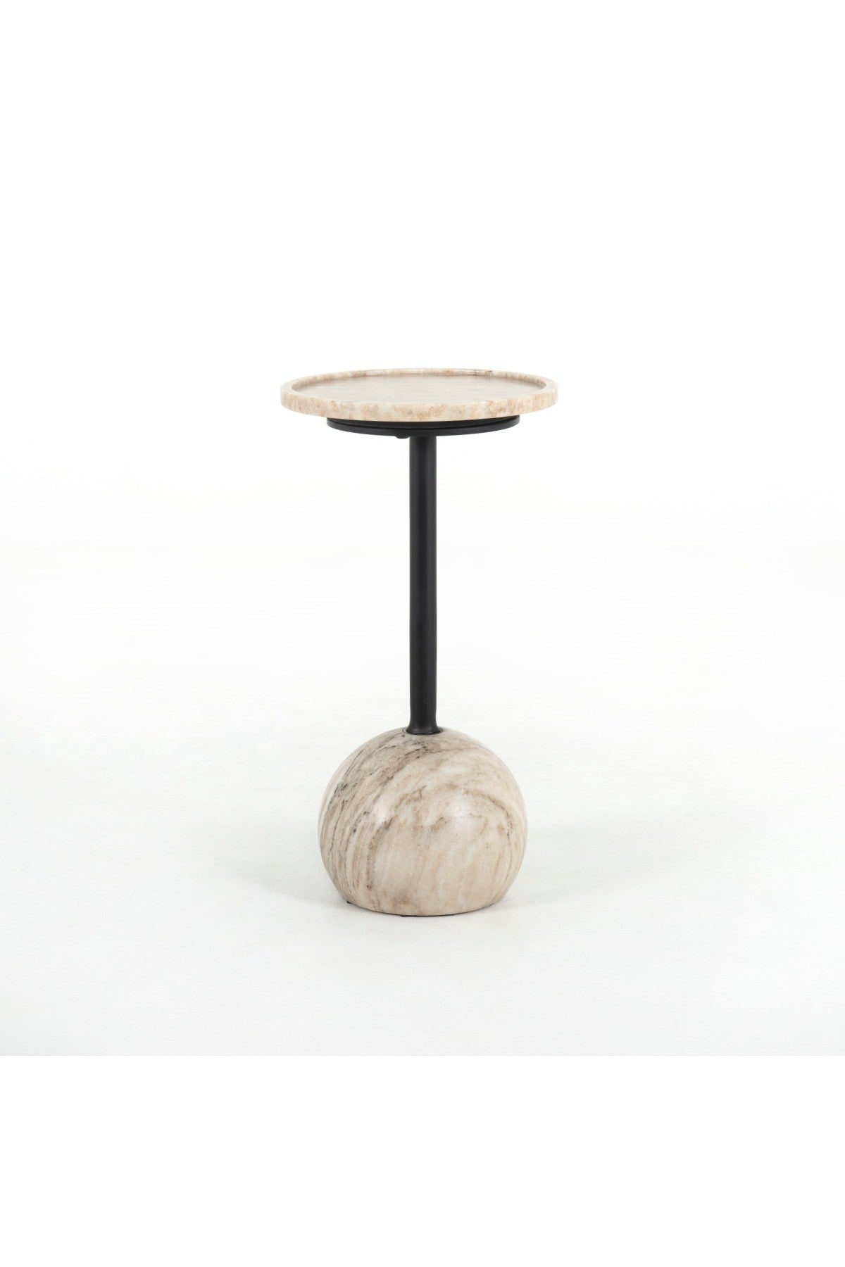 Viola Accent Table - White