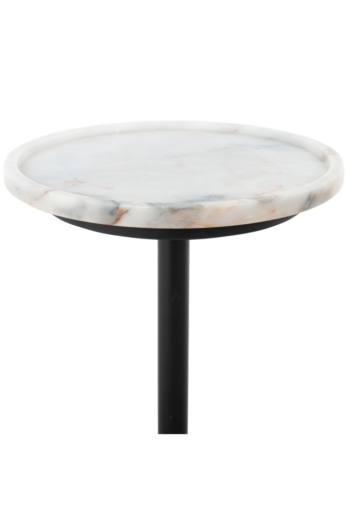 Frenly Accent Table - Polished White Marble