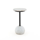 Viola Accent Table - White