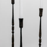 Adrienne Forged Iron Taper Candle Holders - Set of 3