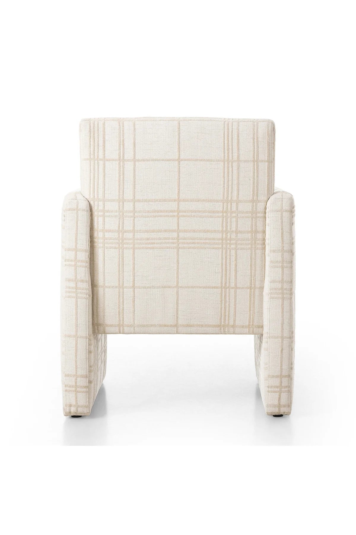 Kima Dining Chair - Ivory Plaid