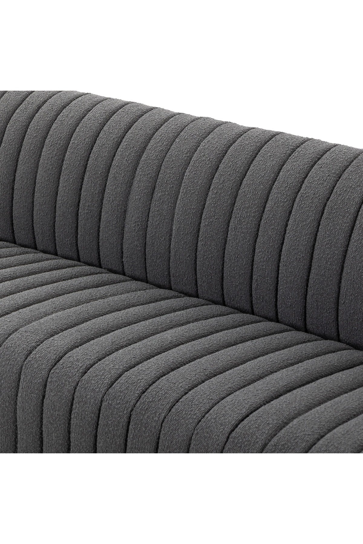 Fawkes Dining Banquette, Charcoal Boucle - Custom