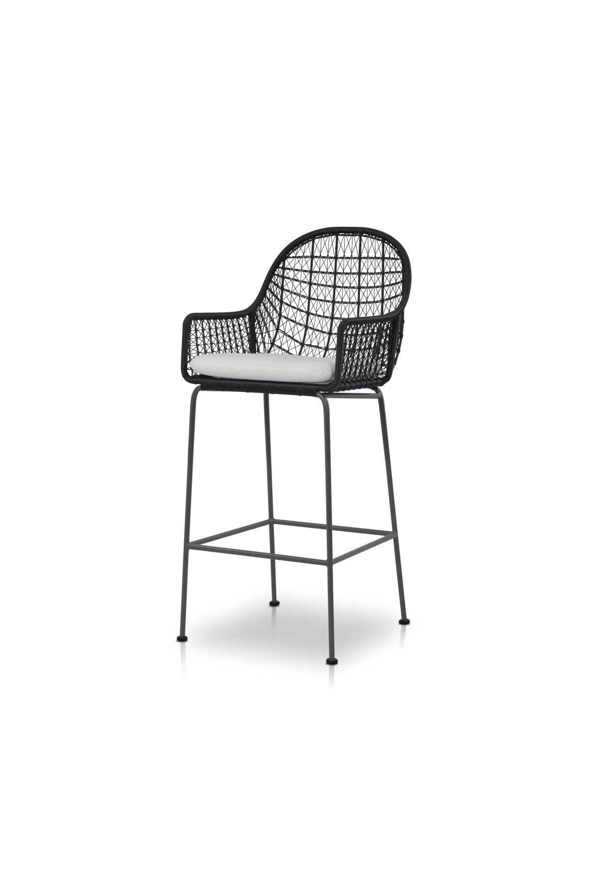 Bandini Outdoor Stool - Smoke Black - THELIFESTYLEDCO Shop