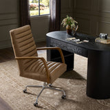 Bryson Channeled Desk Chair - Palermo Drift