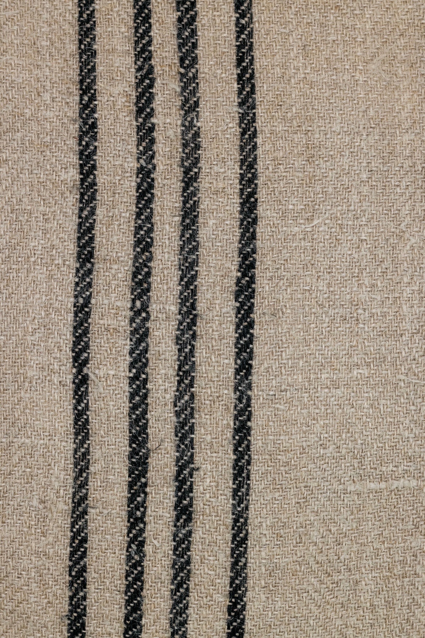 Harden Striped Linen Pillow - Tan