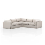 Habitat Slipcover 3-Piece Sectional - Moon - 2 Sizes