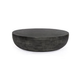 Basil Outdoor Round Coffee Table - Aged Grey - 2 Sizes
