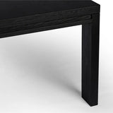 Millie Dining Table - Drifted Matte Black - 2 Sizes