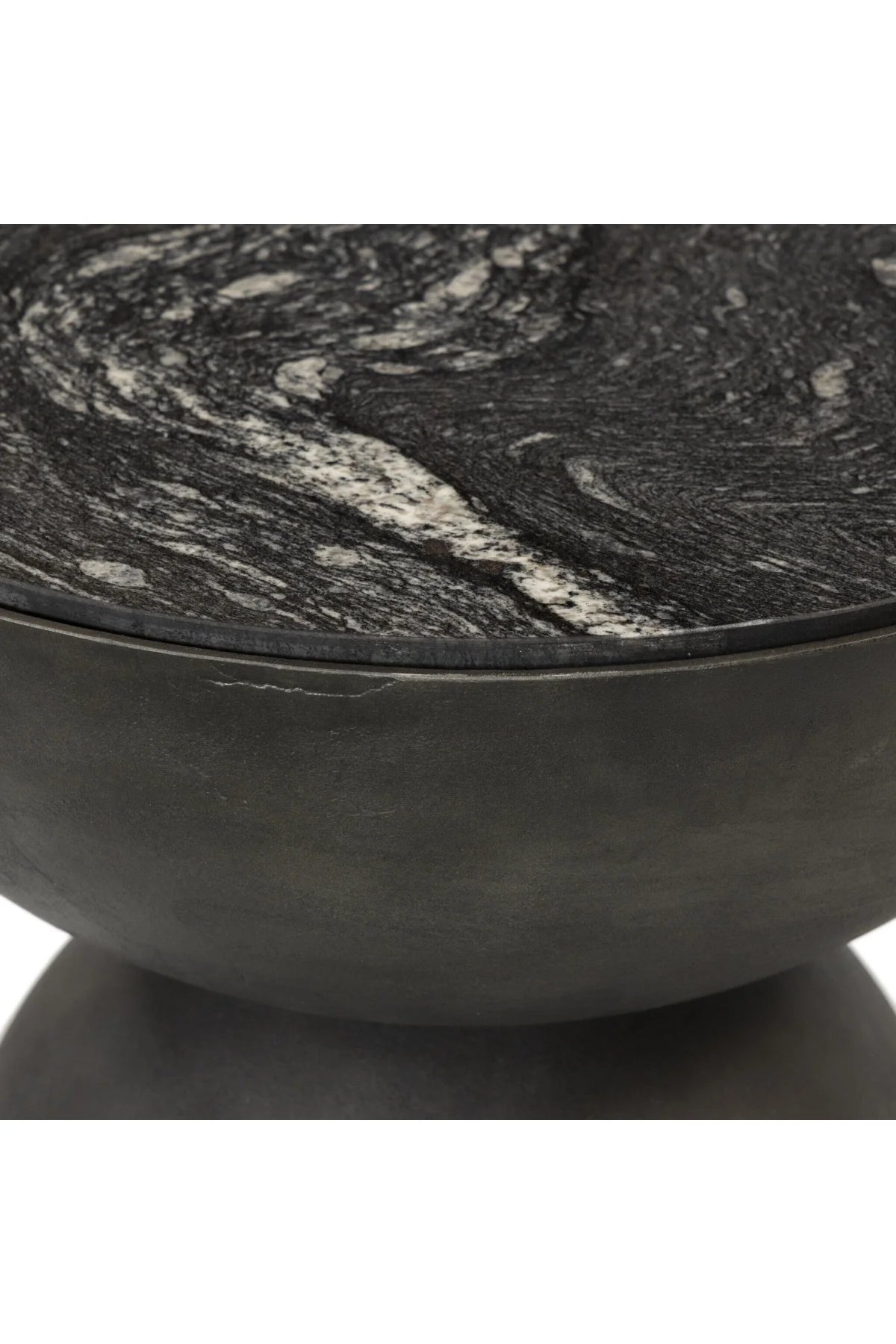 Corbett End Table - Black Marble