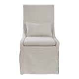 Coley Armless Chair - Linen - Ivory