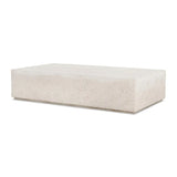 Otero Rectangular Outdoor Coffee Table - Matte Stone