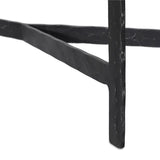 Hammered Iron Console Table