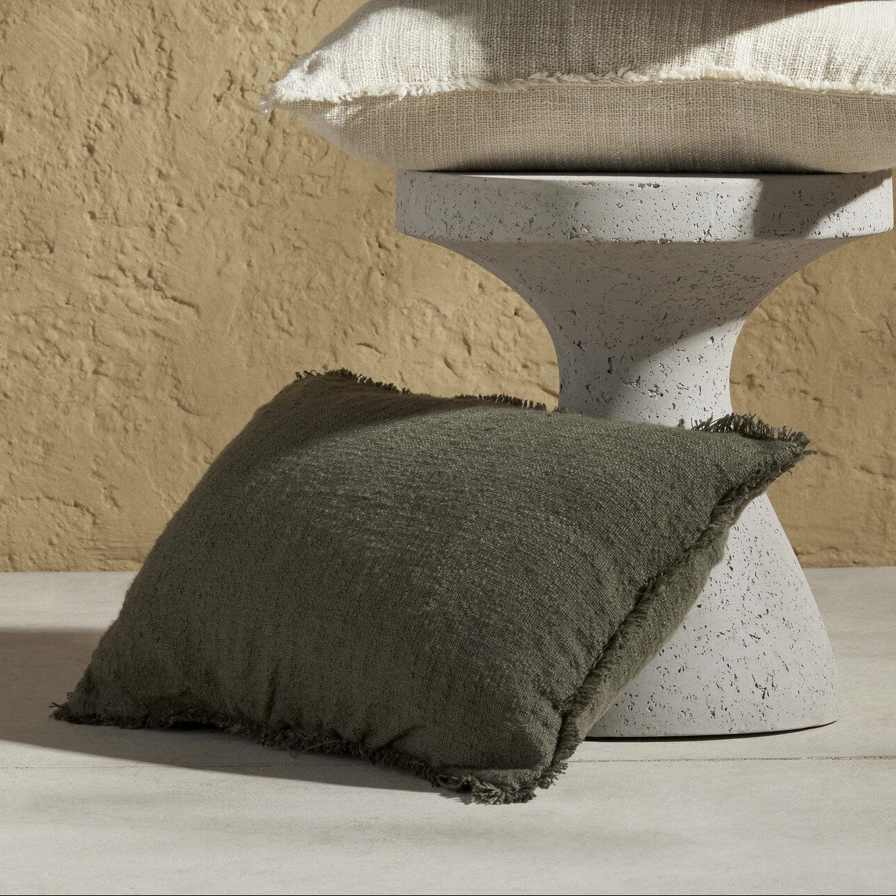 Tharp Outdoor Pillow - Olive - 2 Sizes